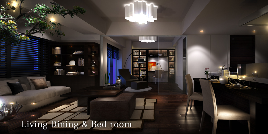 Living Dining & Bed room